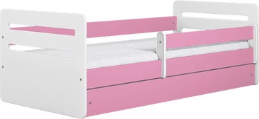 Vaikiška lova viengulė Kocot Kids Tomi, rožinė, 164 x 90 cm, su patalynės dėže