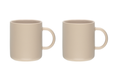 Krūzīte Maku Simple, 2 gab., bēša, 0.33 l