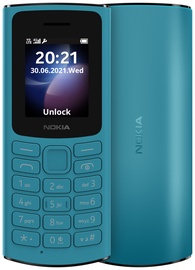 Mobilusis telefonas Nokia 105 (2023), šviesiai mėlynas, 4MB/4MB