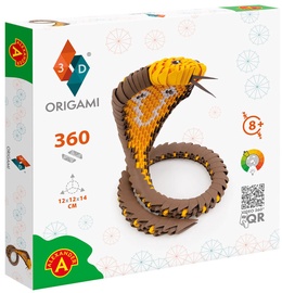 Papīra figūru izgatavošanas komplekts Alexander 3D Origami Cobra 2571, brūna/dzeltena