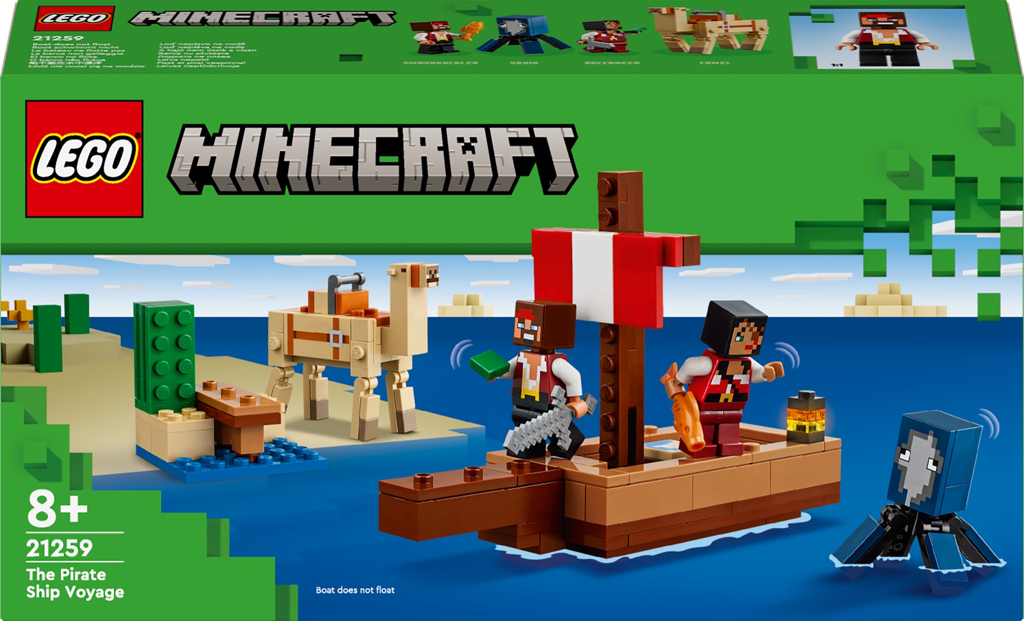 LEGO Minecraft The Pirate Ship Voyage 21259 1a.lt