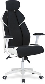 Biroja krēsls Chrono, 70 x 65 x 120 - 128 cm, balta/melna