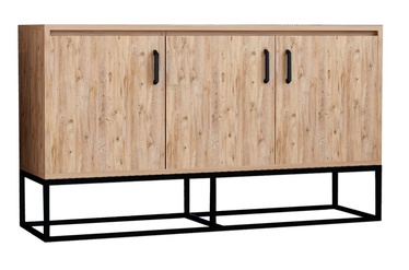 Komoda Kalune Design Aden, juoda/pušies, 40 x 140 cm x 80 cm