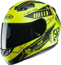 Мотоциклетный шлем Hjc CS15 Tarex, S, черный/желтый