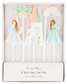 Dzimšanas dienas svece Meri Meri Magical Princess Candles, daudzkrāsaina, 5 gab.