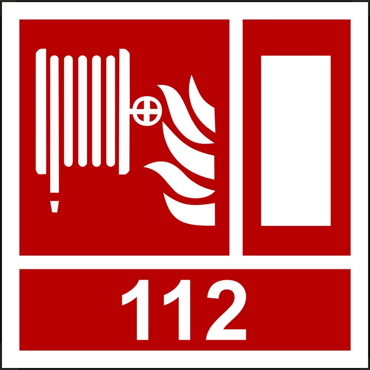 Знак пожарной безопасности LUUKNT10, 0.1 м x 10 см