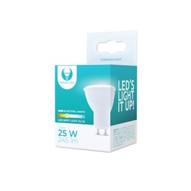 Spuldze Forever Light LED, GU10, neitrāli balta, GU10, 25 W, 245 lm