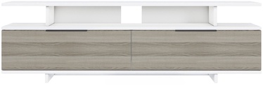 TV-laud Kalune Design Dream, valge/hall/pähklipuu, 150 cm x 35 cm x 47 cm