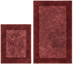 Vannitoamattide komplekt Foutastic COTTONKT000210, bordoo, 600 mm x 1000 mm