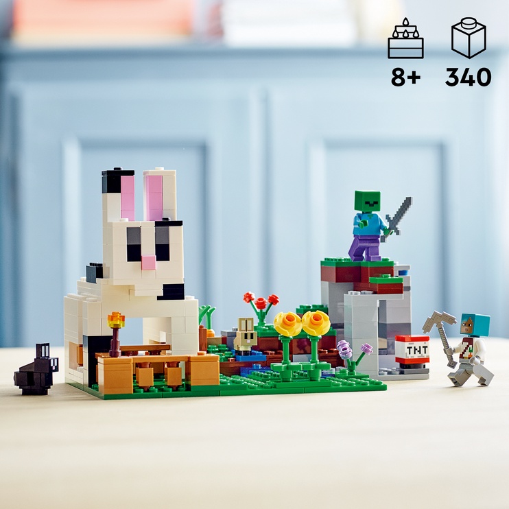 Konstruktor LEGO® Minecraft® Jänesetalu 21181