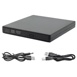 CP WR1 Väline USB 2.0 CD / DVD-ROM kirjutaja / lugeja USB toitejuhtmega Must