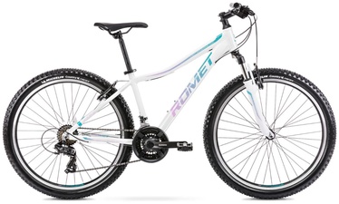 Велосипед горный Romet Jolene 6.1, 26 ″, 17" рама, белый/зеленый