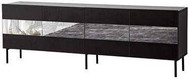TV galds Kalune Design Leon, melna/pelēka, 180 cm x 35 cm x 59 cm