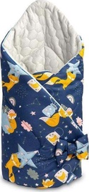 Детский спальный мешок Sensillo Navy blue foxes, темно-синий, 75 см x 75 см