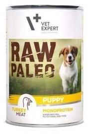 Mitrā barība (konservi) suņiem Raw Paleo, tītara gaļa, 0.4 kg