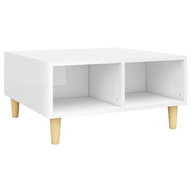 Kafijas galdiņš VLX 805983, balta, 600 mm x 600 mm x 300 mm