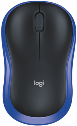 Datorpele Logitech M185, zila/melna