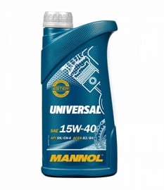 Variklių alyva Mannol Universal 15W - 40, mineralinis, lengviesiems automobiliams, 1 l