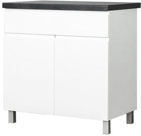 Alumine köögikapp Bodzio Kampara KKA80DSF-BI/L/BI, valge, 60 cm x 80 cm x 86 cm