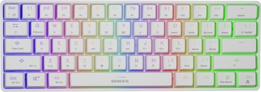 Klaviatūra Genesis Thor 660 RGB Gateron Red EN, balta, bezvadu