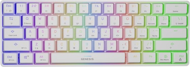 Klaviatūra Genesis Thor 660 RGB Gateron Red EN, balta, bezvadu