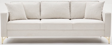 Диван Hanah Home Berlin, золотой/кремовый, 91 x 220 см x 83 см