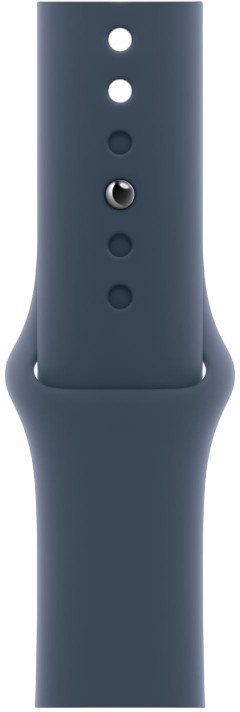 Умные часы Apple Watch Series 9 GPS + Cellular, 41mm Silver Stainless Steel Storm Blue Sport Band S/M, серебристый