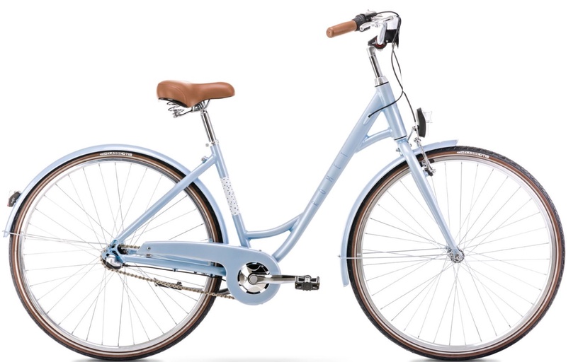 Velosipēds pilsētas Romet Pop Art ECO, 28 ", M rāmis, zila
