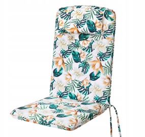 Kėdės pagalvėlė Hobbygarden Antonia 3D, balta/žalia, 121 x 50 cm