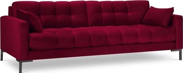 Dīvāns Micadoni Home Mamaia Velvet, sarkana, 217 x 92 cm x 75 cm