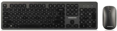 Комплект клавиатуры и мыши Modecom 5200C EN, серебристый, беспроводная