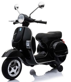 Rotaļlietu bezvadu motocikls Lean Toys Vespa, melna