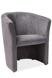 Atzveltnes krēsls TM 1, pelēka, 67 cm x 47 cm x 76 cm
