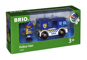 Transporta rotaļlietu komplekts Brio Worl Police Van 33825, zila