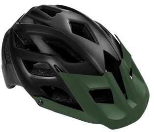 Aizsardzības ķivere universālā Spokey Singletrail, melna/zaļa, L (58-61cm), 580 - 610 mm