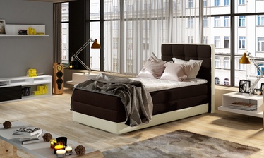 Кровать Aster Sawana 26, Soft 33, 90 x 200 cm, темно коричневый, с матрасом, с решеткой