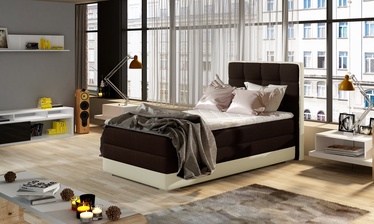 Gulta Aster Sawana 26, Soft 33, 90 x 200 cm, tumši brūna, ar matraci, ar režģi