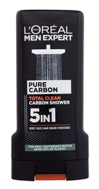 Dušas želeja L'Oreal Men Expert Pure Carbon 5in1, 300 ml