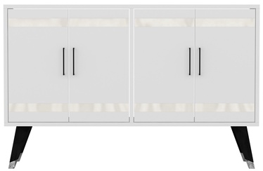 Шкафчики Kalune Design Ýlda, белый, 30 см x 120 см x 80 см, с зеркалом