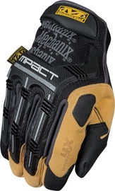Рабочие перчатки перчатки Mechanix Wear M-Pact 4X MP4X-75-011, текстиль/искусственная кожа/термопласт-каучук (tpr), коричневый/черный, XL, 2 шт.