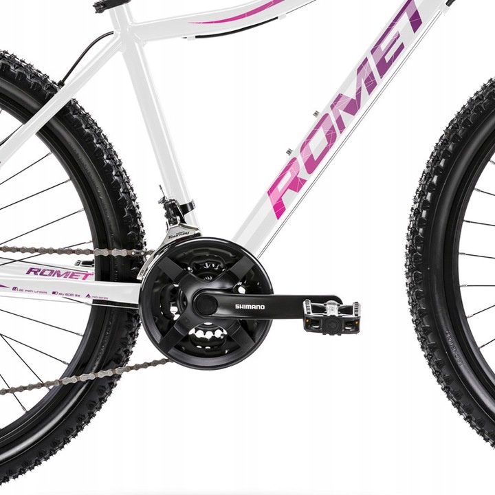 Velosipēds kalnu Romet Jolene 6.2, 26 ", 19" rāmis, balta/rozā