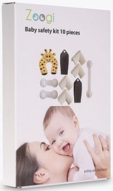 Комплект Zoogi Baby Safety Kit, пластик/текстиль, белый/черный, 10 шт.