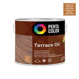 Масло для террас Pentacolor Terrace Oil, светло-коричневый, 2.7 l