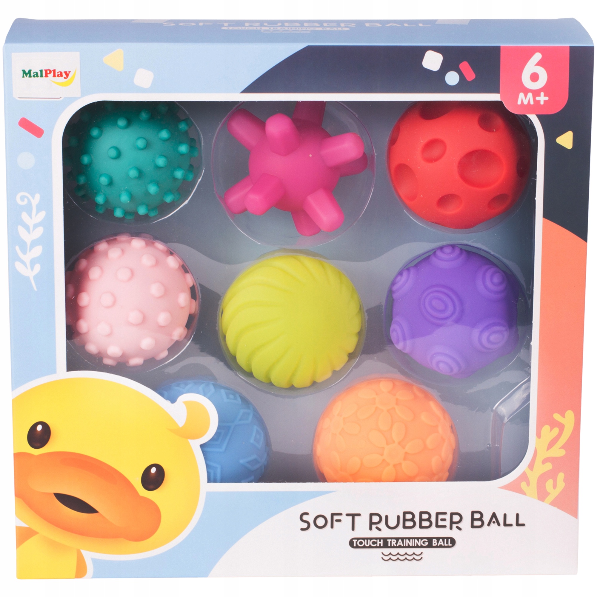 Soft rubber ball outlet