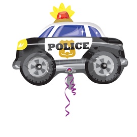 Balons figūriņa Anagram Police Car, melna