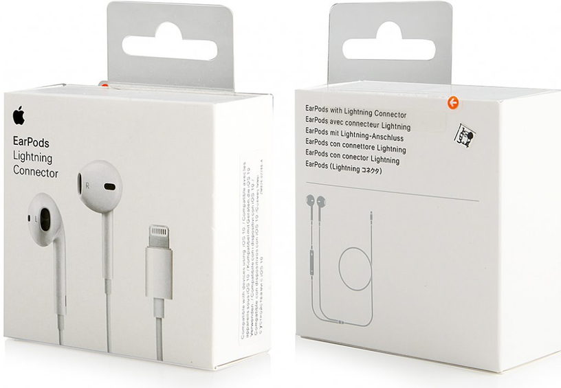 Juhtmega kõrvaklapid Apple Earpods with Lightning connector