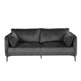 Dīvāns Domoletti, tumši pelēka, 172 x 74 cm x 65 cm