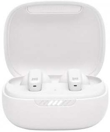 Bezvadu austiņas JBL Live Pro + True Wireless, balta