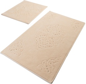 Vannasistabas paklājiņu komplekts Foutastic Ottoman 359CHL1655, bēša, 100 cm x 60 cm