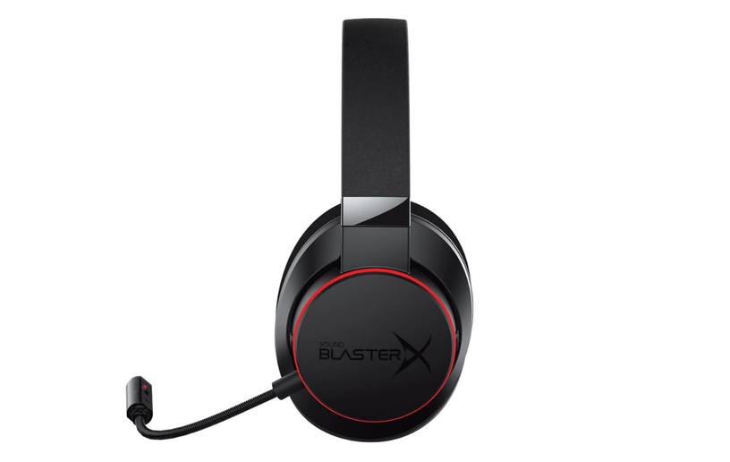 Laidinės žaidimų ausinės Creative Sound BlasterX H6, juodos